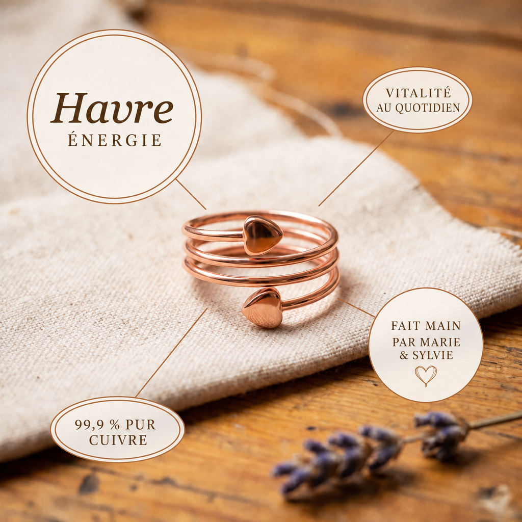 Bague en cuivre Havre de Marie & Sylvie