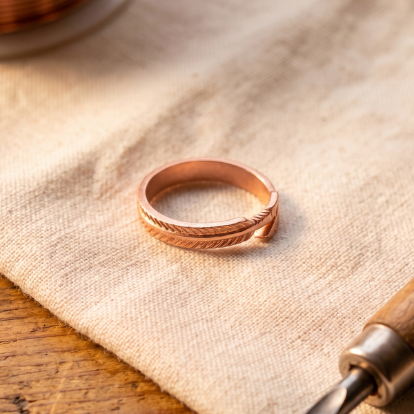 Bague en cuivre Racine de Marie & Sylvie