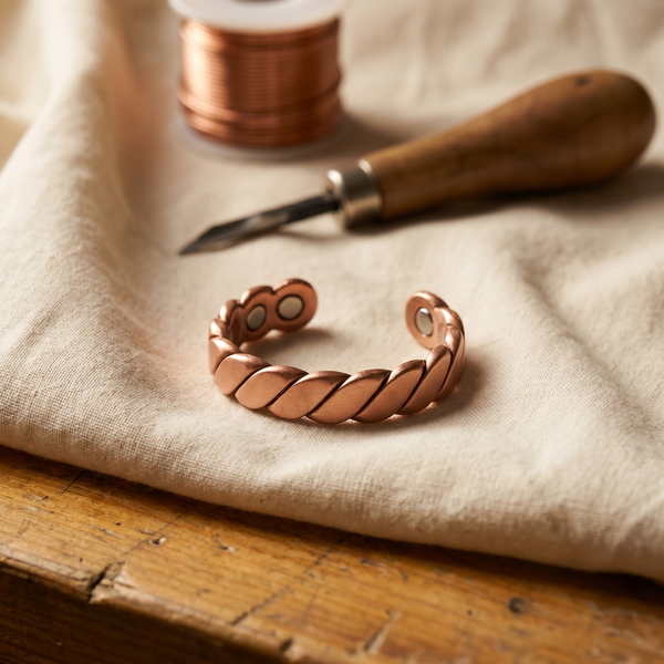 Bague en cuivre Silex de Marie & Sylvie