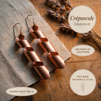 Boucles d'oreilles en cuivre Crépuscule de Marie & Sylvie