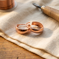 Boucles d'oreilles en cuivre Combe de Marie & Sylvie
