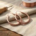 Boucles d'oreilles en cuivre Ruisseau de Marie & Sylvie