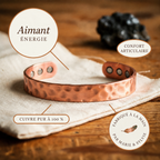 Bracelet en cuivre Aimant de Marie & Sylvie