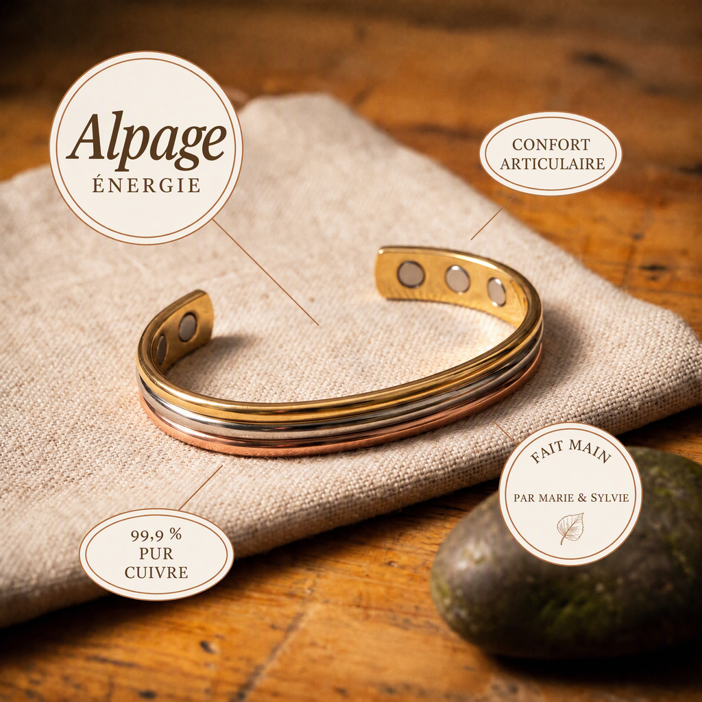 Bracelet en cuivre Alpage de Marie & Sylvie