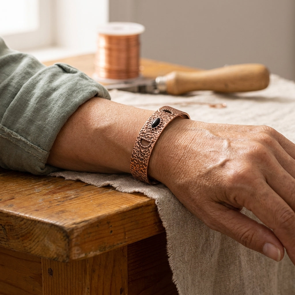 Bracelet en cuivre Brume de Marie & Sylvie