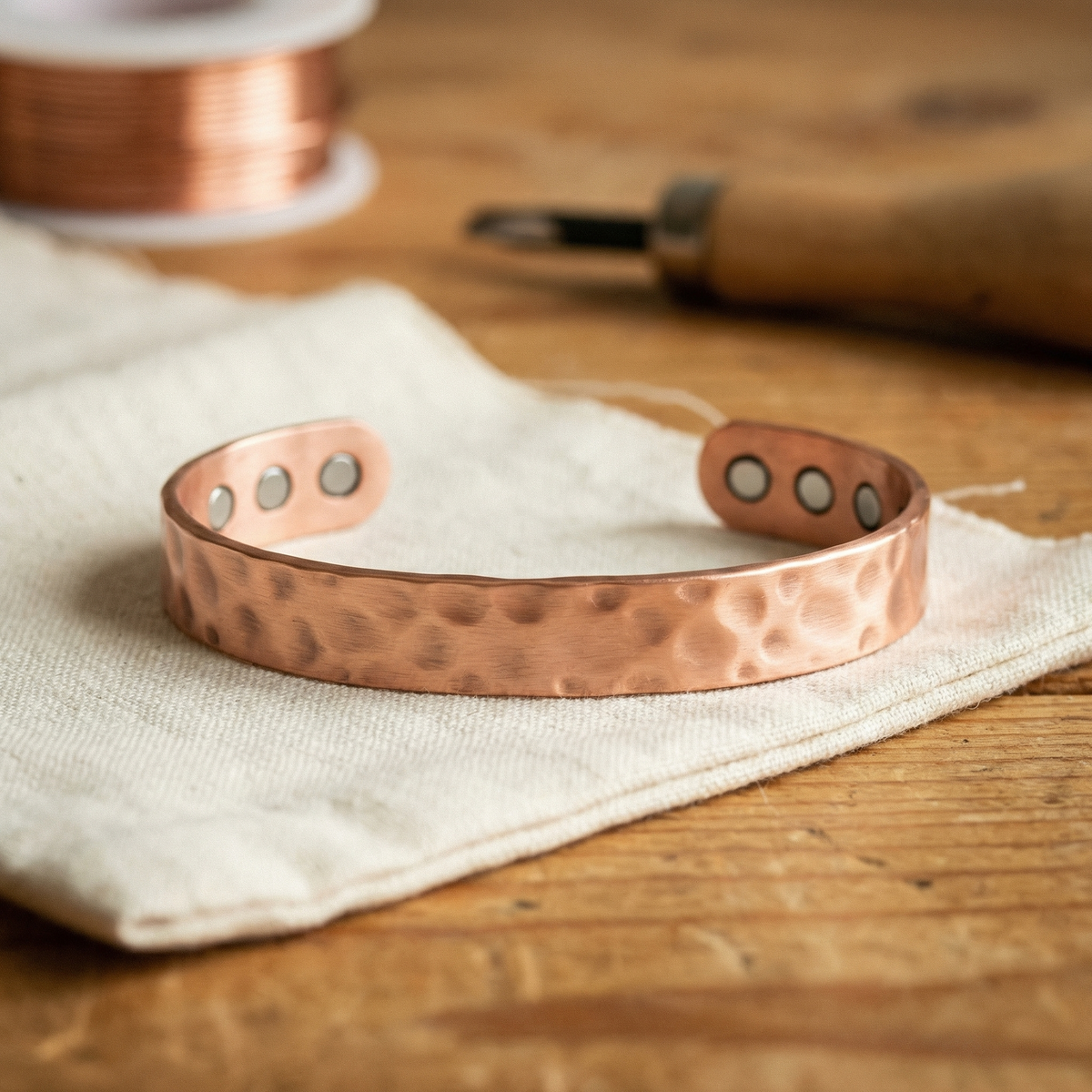 Bracelet en cuivre Aimant de Marie & Sylvie