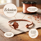 Bracelet en cuivre Coquillage de Marie & Sylvie