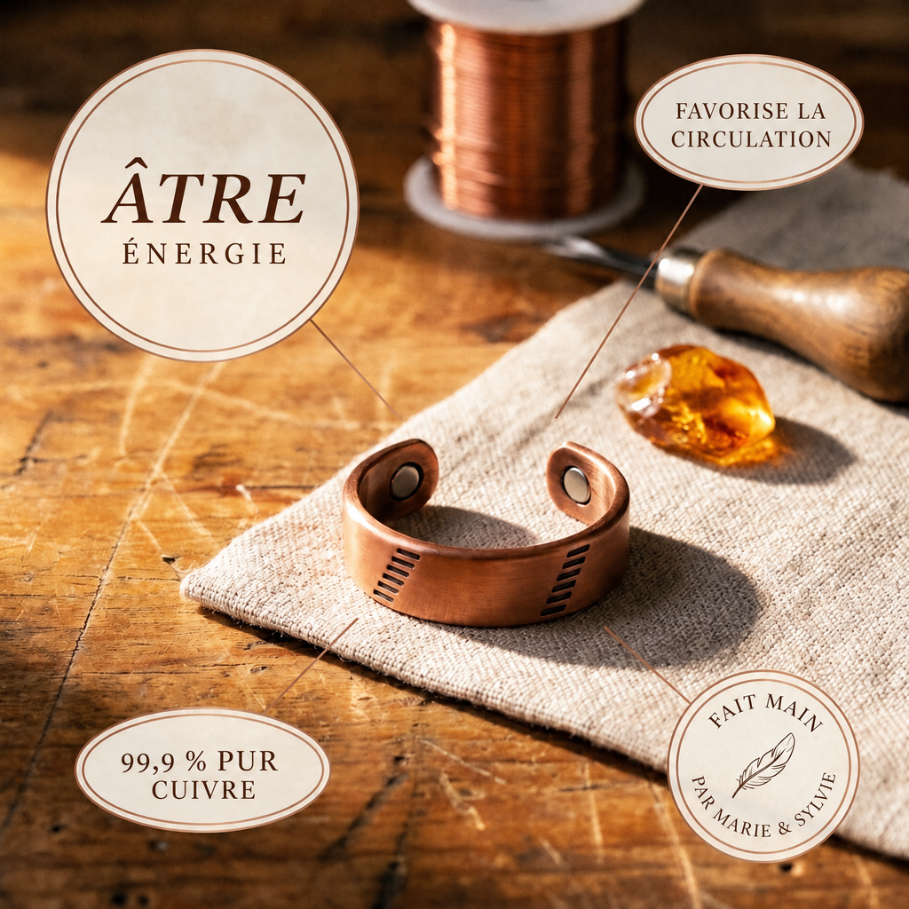 Bague en cuivre Âtre de Marie & Sylvie
