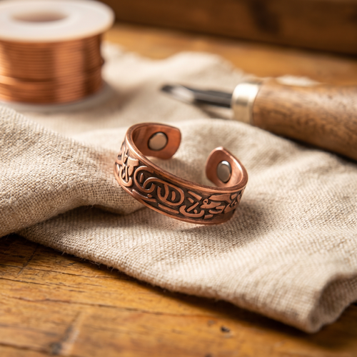 Bague en cuivre Châtaigne de Marie & Sylvie