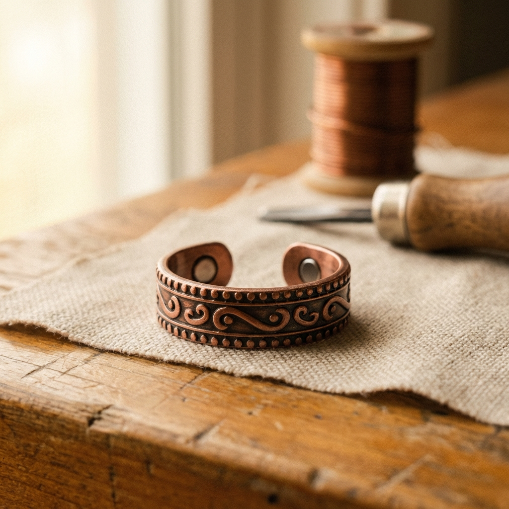 Bague en cuivre Fougère de Marie & Sylvie