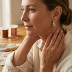 Boucles d'oreilles en cuivre Roc de Marie & Sylvie