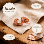 Boucles d'oreilles en cuivre Rosée de Marie & Sylvie