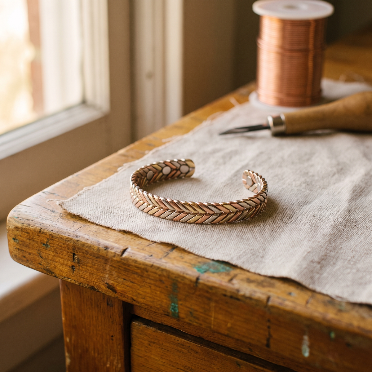 Bracelet en cuivre Bocage de Marie & Sylvie