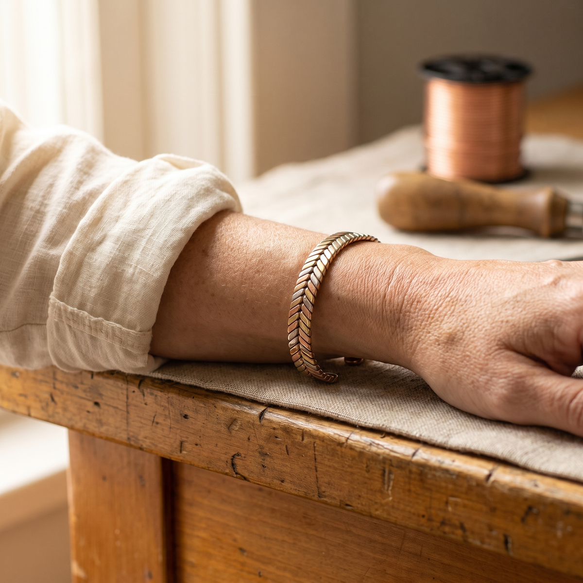 Bracelet en cuivre Bocage de Marie & Sylvie