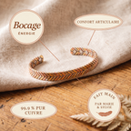 Bracelet en cuivre Bocage de Marie & Sylvie