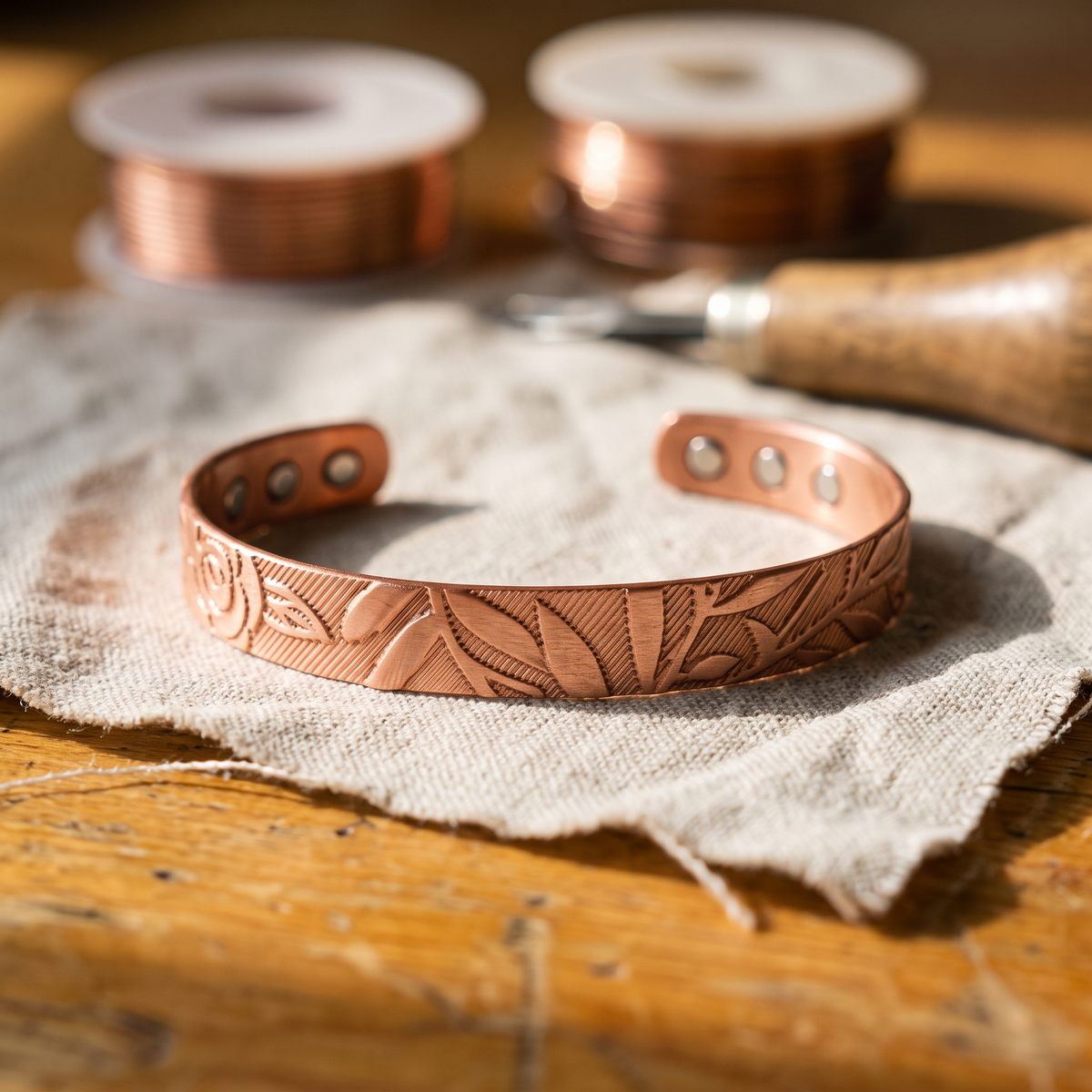Bracelet en cuivre Bosquet de Marie & Sylvie