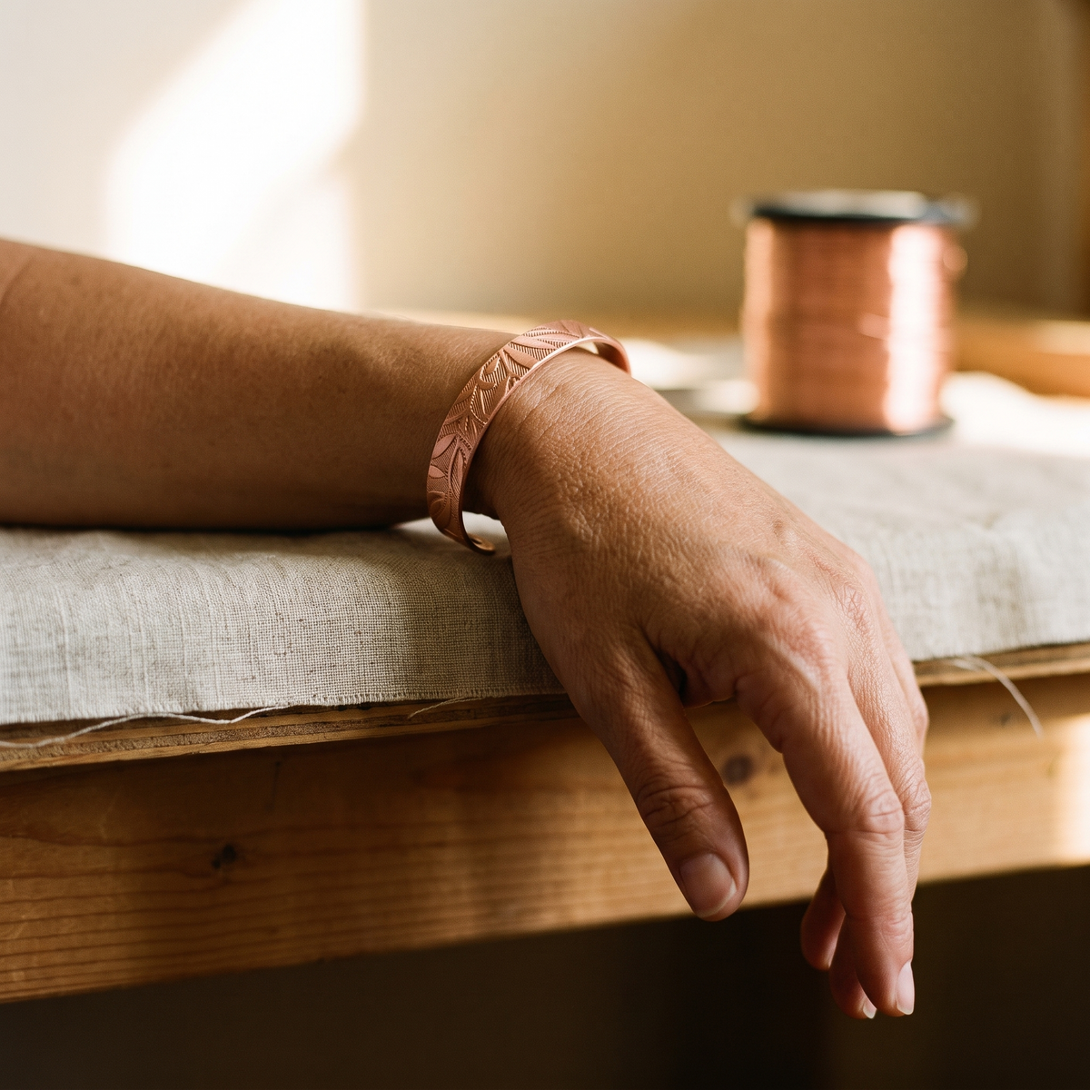 Bracelet en cuivre Bosquet de Marie & Sylvie