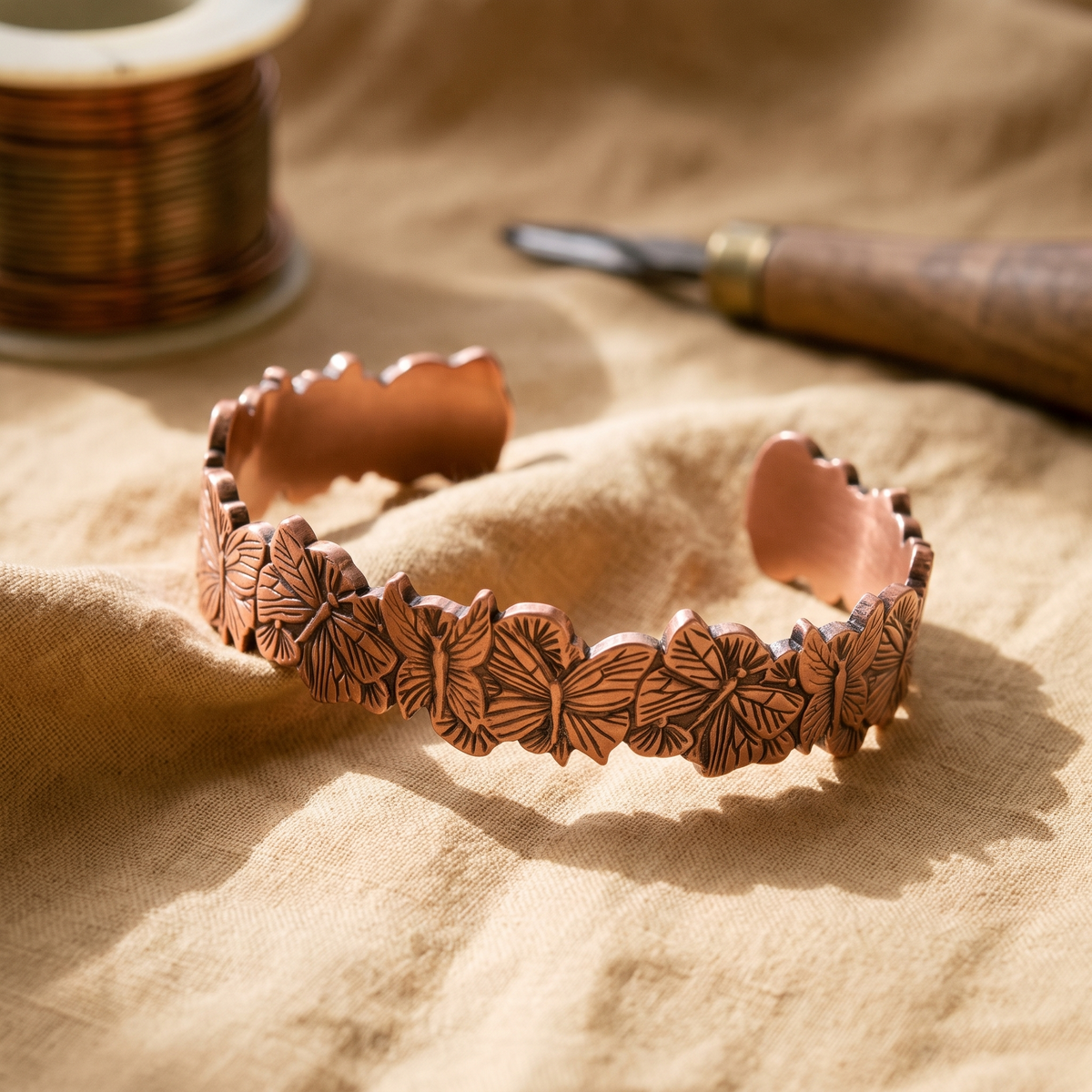 Bracelet en cuivre Ciel de Marie & Sylvie