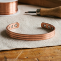 Bracelet en cuivre Cœur de Marie & Sylvie