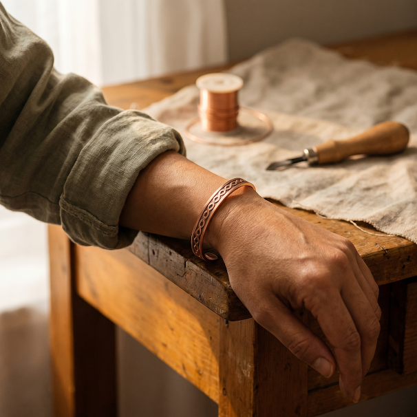 Bracelet en cuivre Courant de Marie & Sylvie