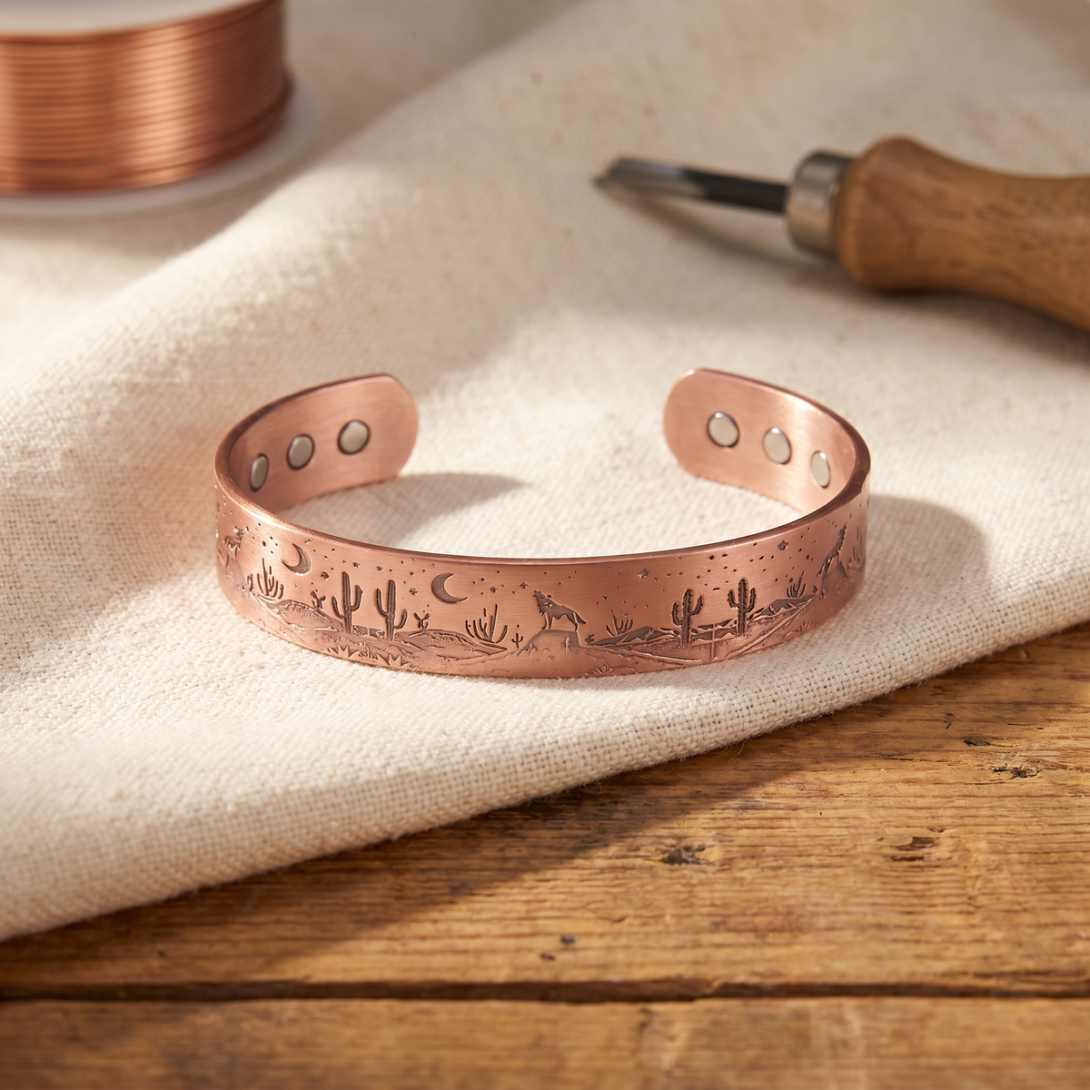 Bracelet en cuivre Crique de Marie & Sylvie