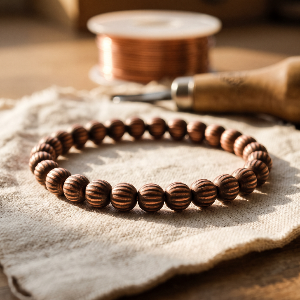 Bracelet en cuivre Écorce de Marie & Sylvie
