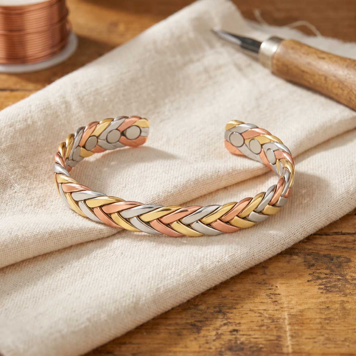 Bracelet en cuivre Étang de Marie & Sylvie