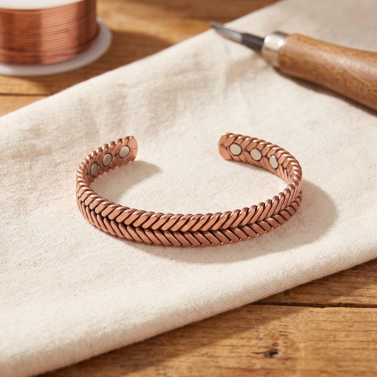 Bracelet en cuivre Genêt de Marie & Sylvie