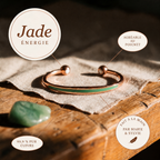 Bracelet en cuivre Jade de Marie & Sylvie