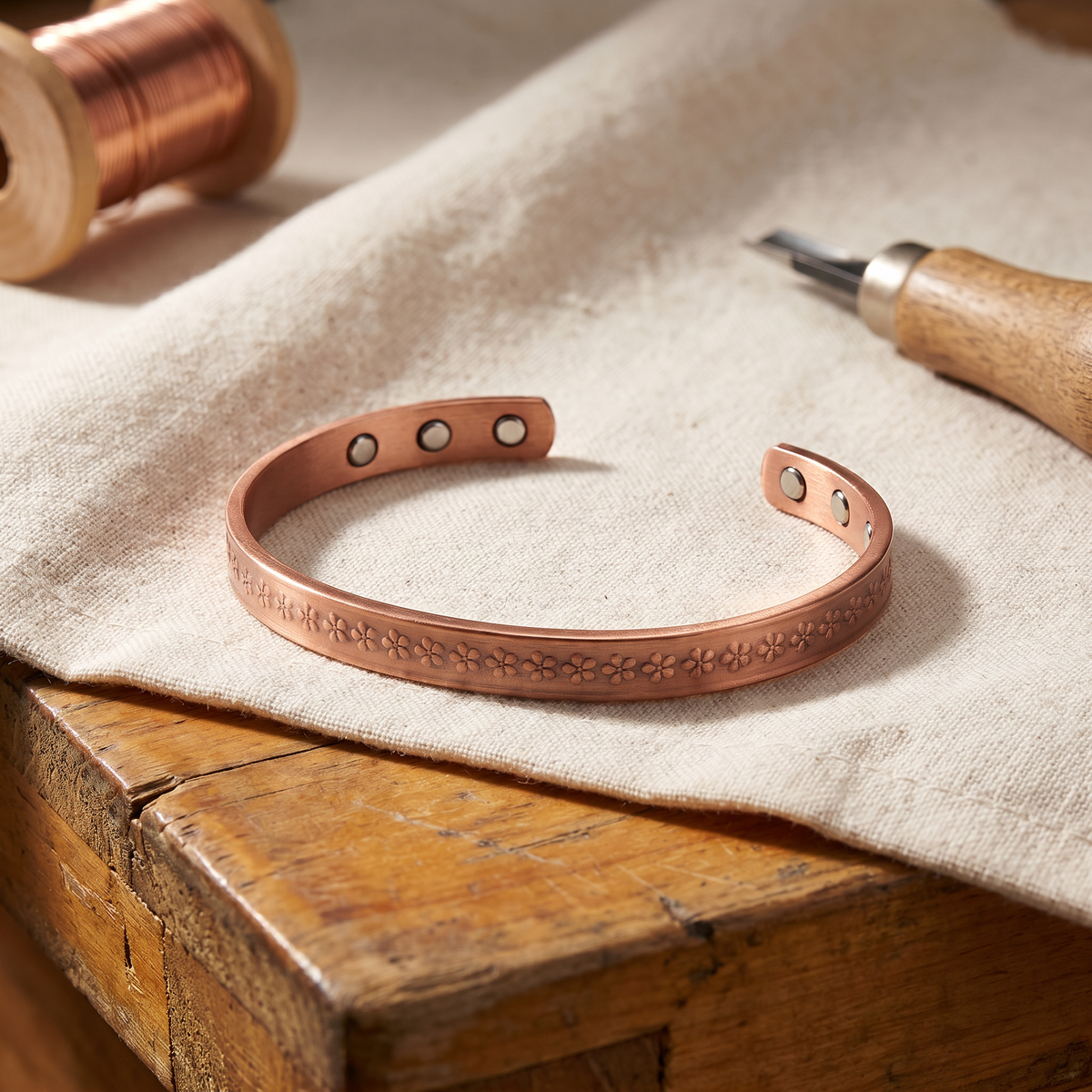 Bracelet en cuivre Lac de Marie & Sylvie