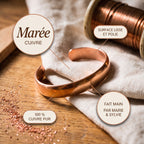 Bracelet en cuivre Marée de Marie & Sylvie