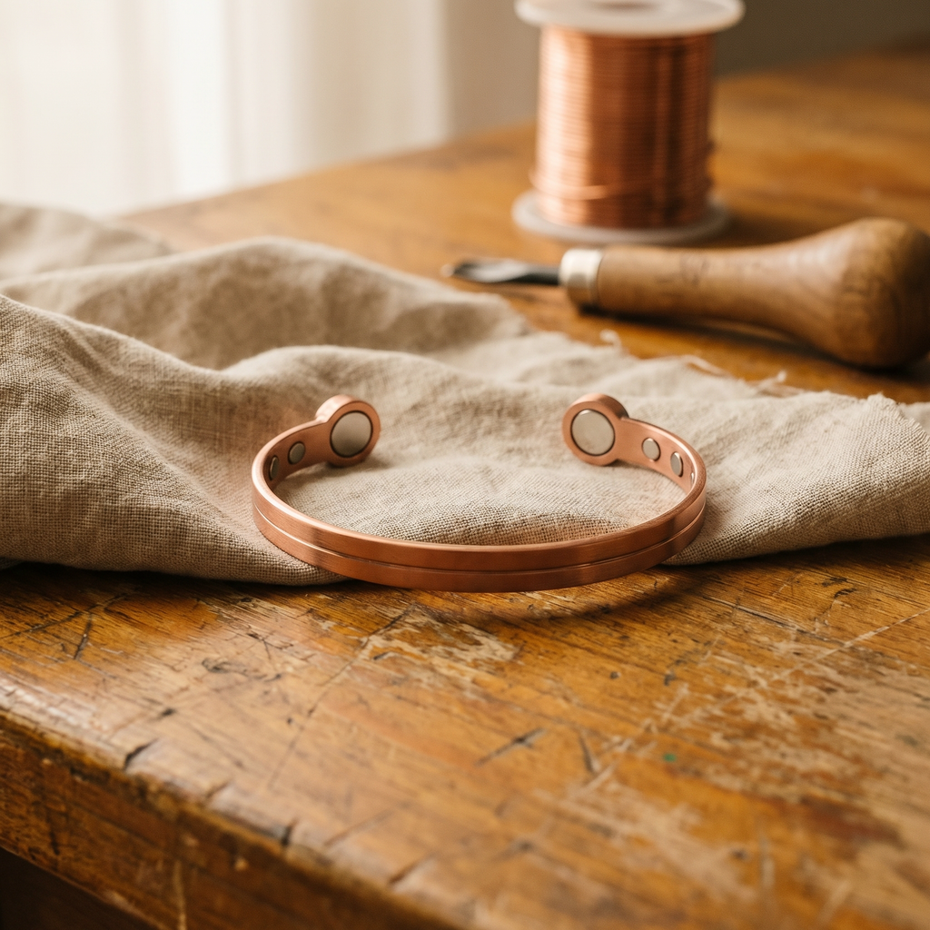 Bracelet en cuivre Mèche de Marie & Sylvie