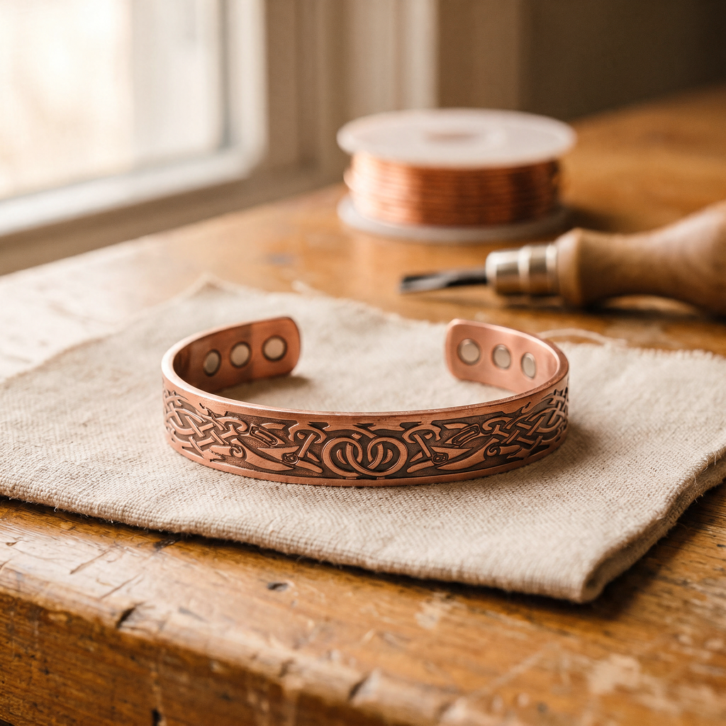 Bracelet en cuivre Mousse de Marie & Sylvie