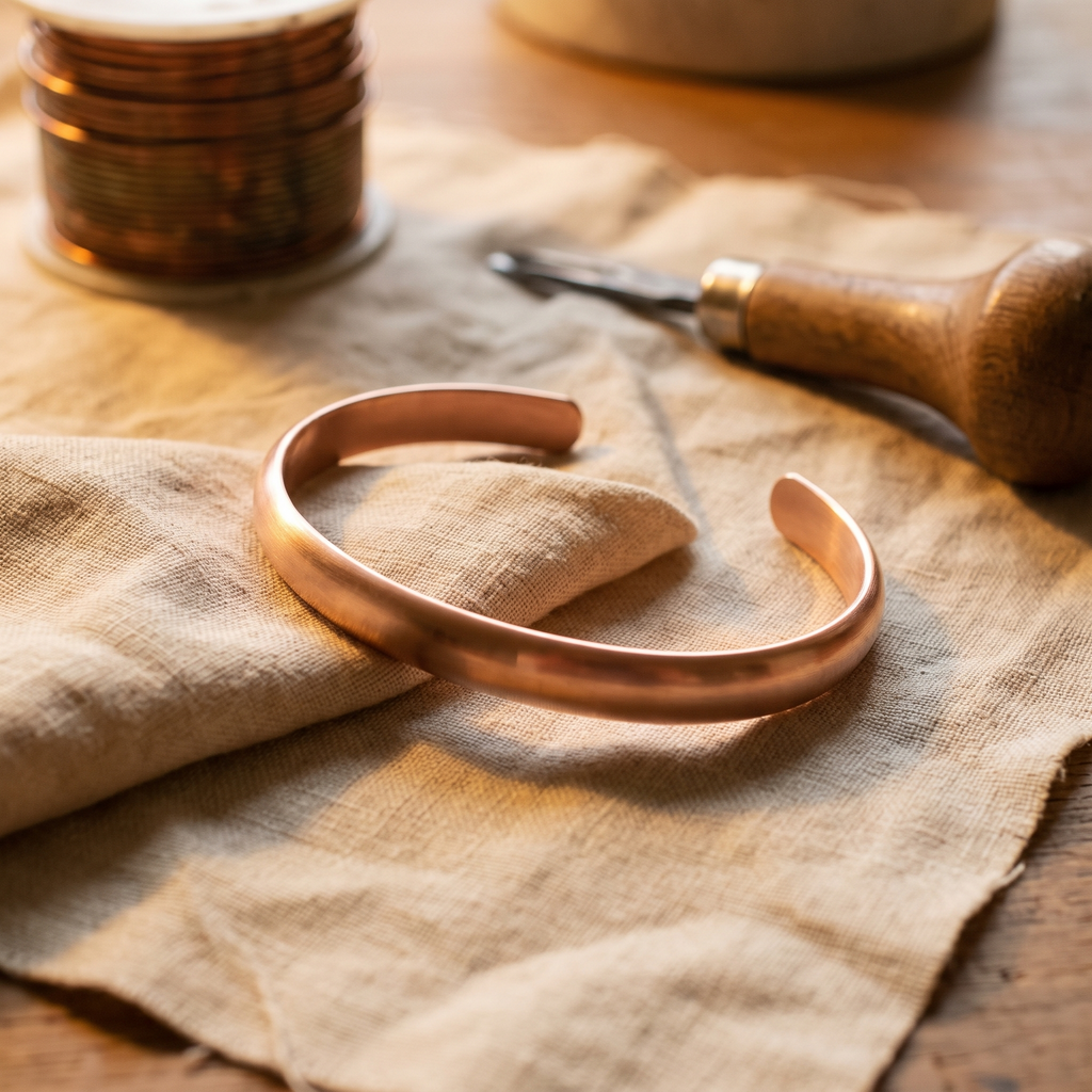 Bracelet en cuivre Onde de Marie & Sylvie