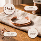 Bracelet en cuivre Onde de Marie & Sylvie