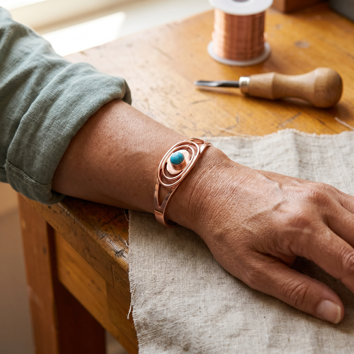Bracelet en cuivre Oyat de Marie & Sylvie