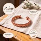 Bracelet en cuivre Rafale de Marie & Sylvie