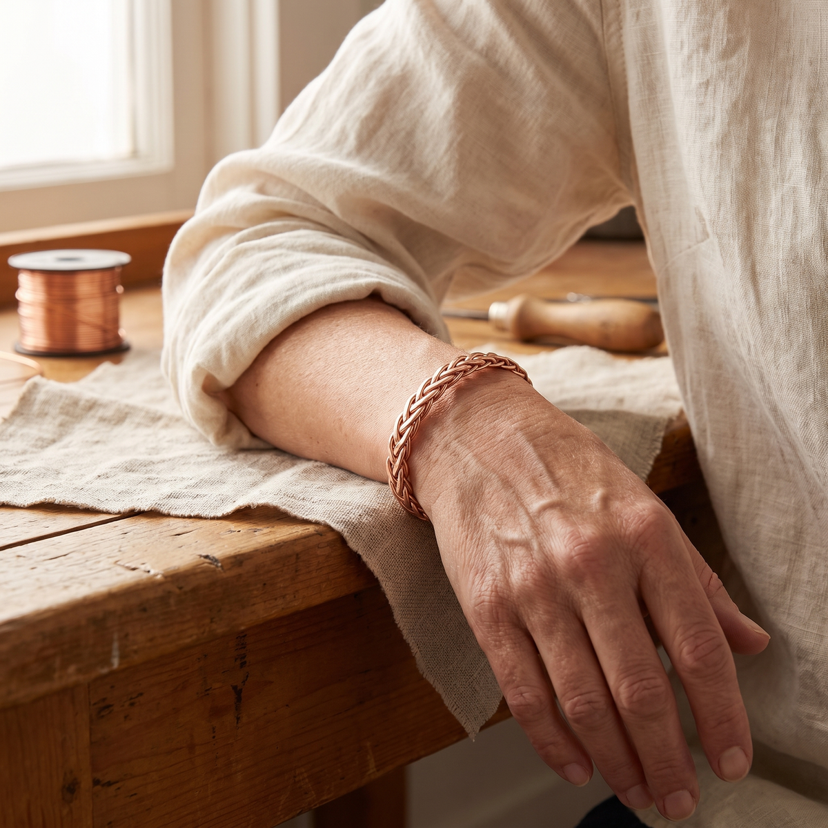 Bracelet en cuivre Ronce de Marie & Sylvie