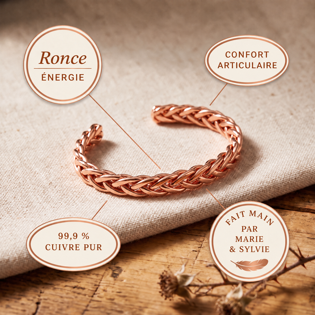 Bracelet en cuivre Ronce de Marie & Sylvie