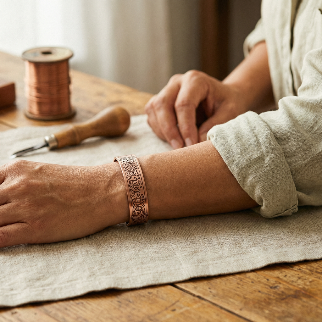 Bracelet en cuivre Sillage de Marie & Sylvie