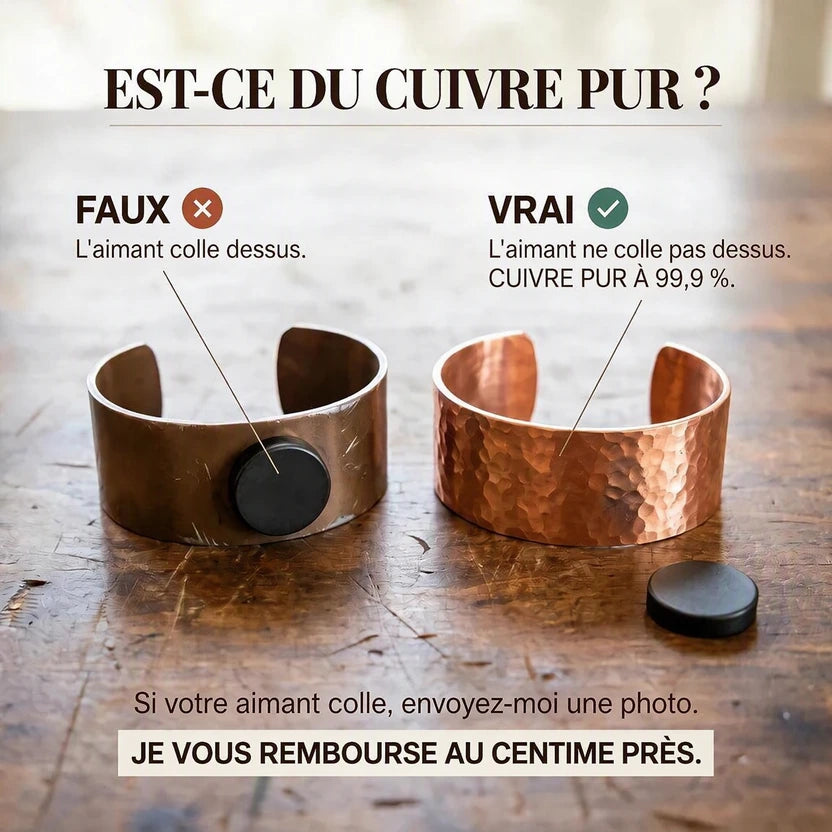 Bracelet en cuivre Souffle de Marie & Sylvie