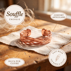 Bracelet en cuivre Souffle de Marie & Sylvie