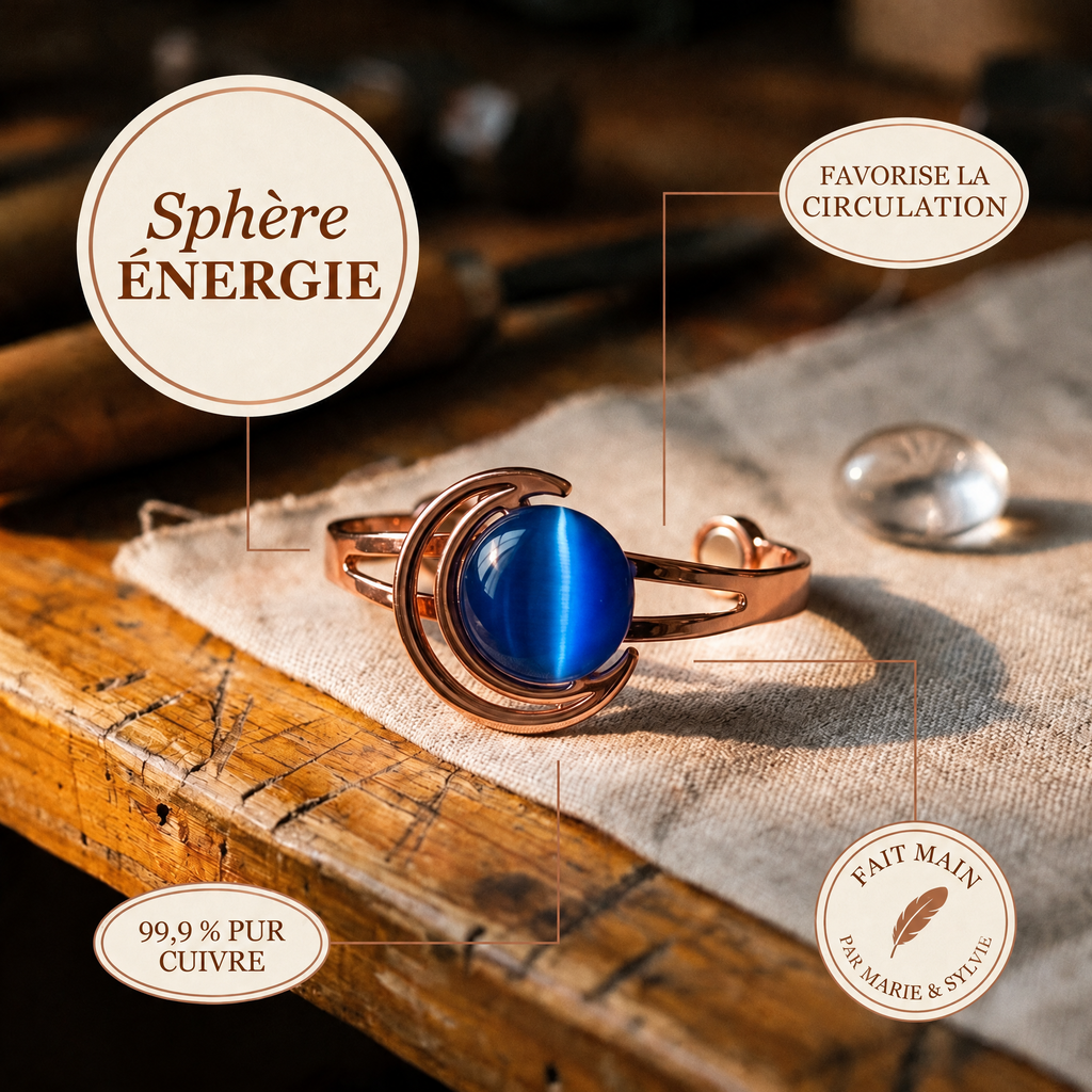 Bracelet en cuivre Sphère de Marie & Sylvie