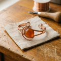 Bracelet en cuivre Sphère orange de Marie & Sylvie