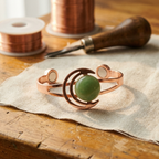 Bracelet en cuivre Sphère vert de Marie & Sylvie