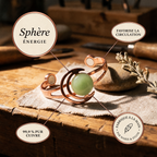 Bracelet en cuivre Sphère vert de Marie & Sylvie