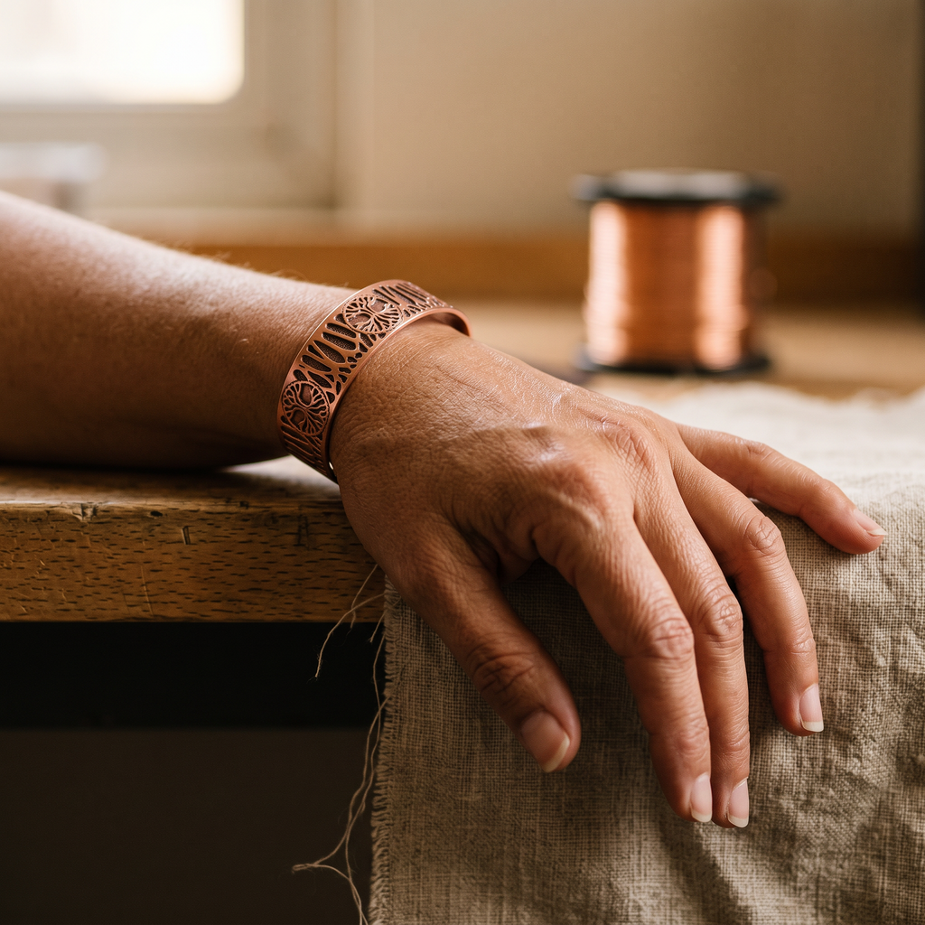 Bracelet en cuivre Vigne de Marie & Sylvie
