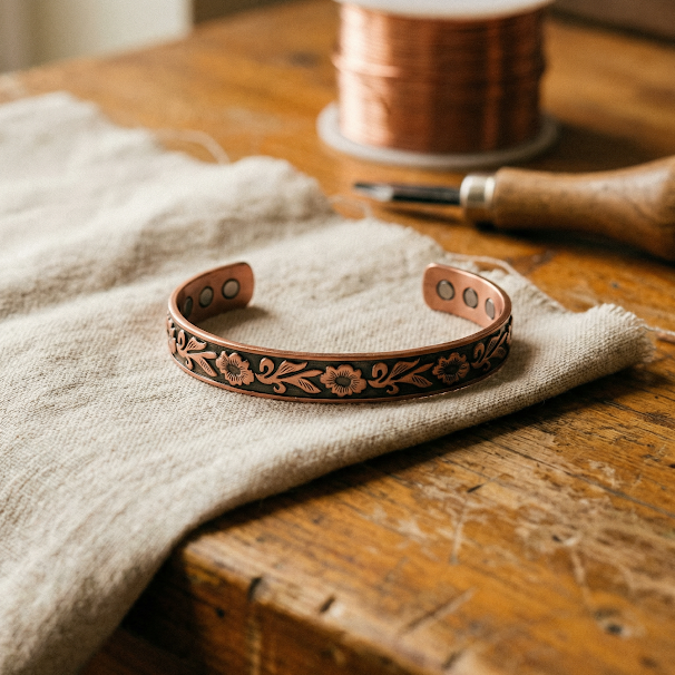Bracelet en cuivre Vigne de Marie & Sylvie