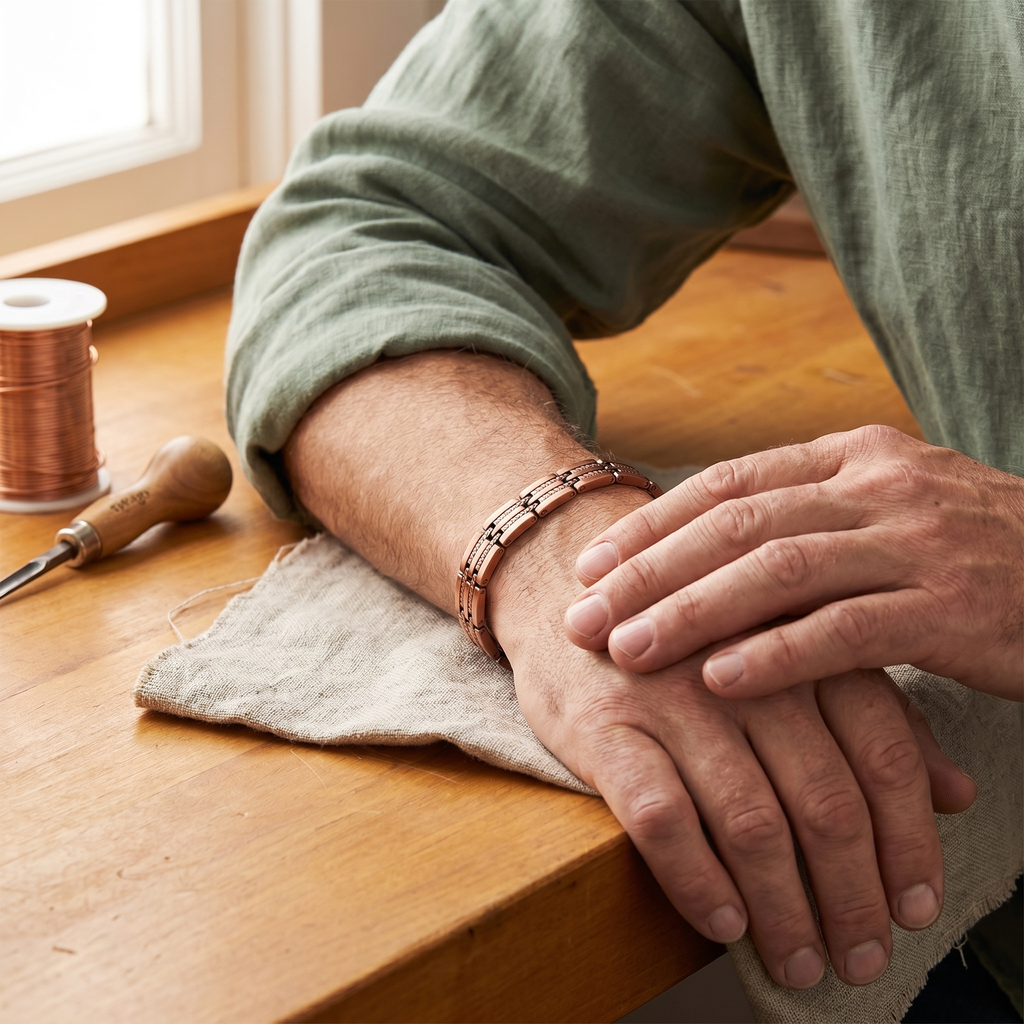 Bracelet en cuivre pour homme Pic de Marie & Sylvie