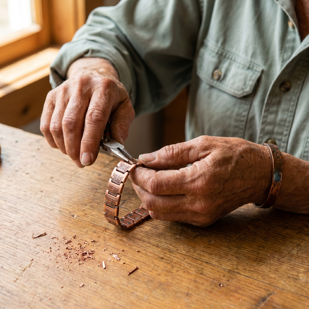 Bracelet en cuivre pour homme Vallon de Marie & Sylvie